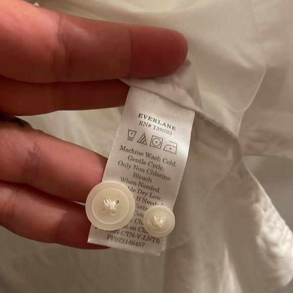 Everlane White Blouse Button Down - Picture 9 of 10